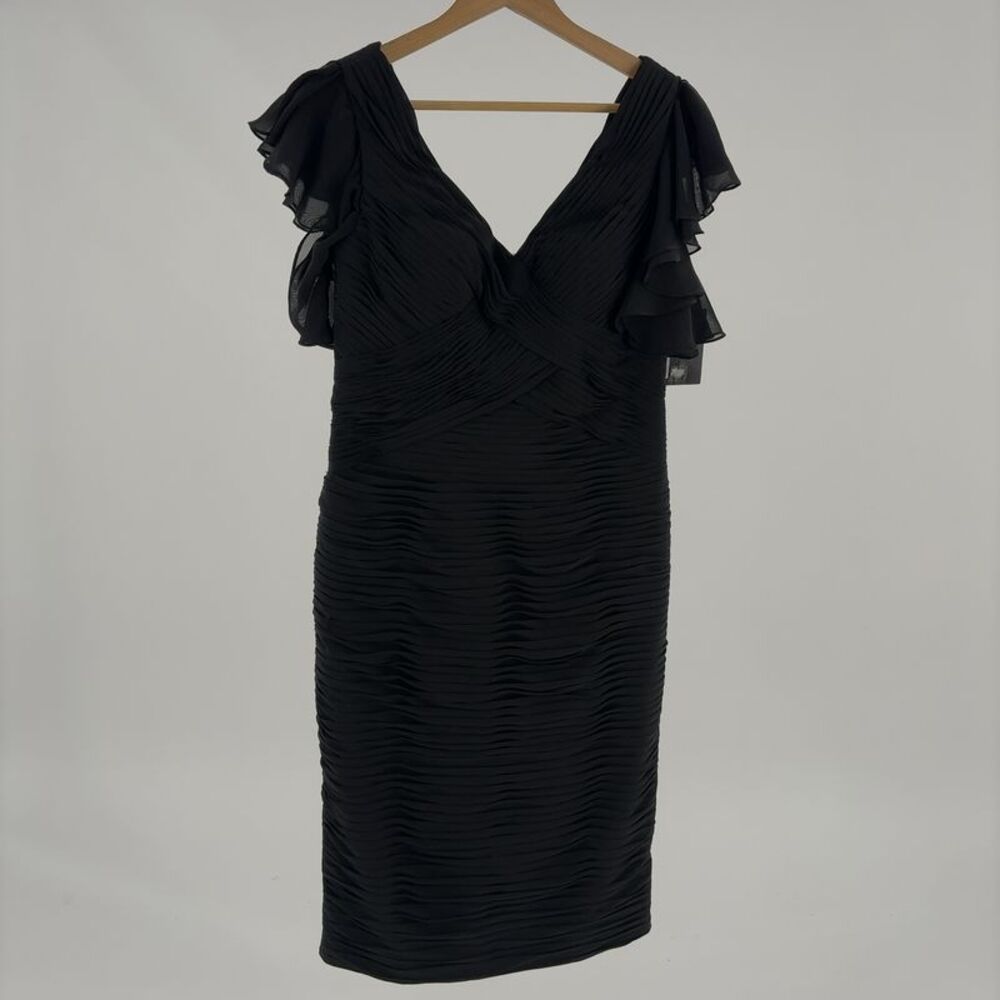 VM Collection Short Sleeve Ruched Cocktail Dress